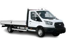 Car Hire Dukinfield - White Ford Transit Dropside Van - Van hire Dukinfield